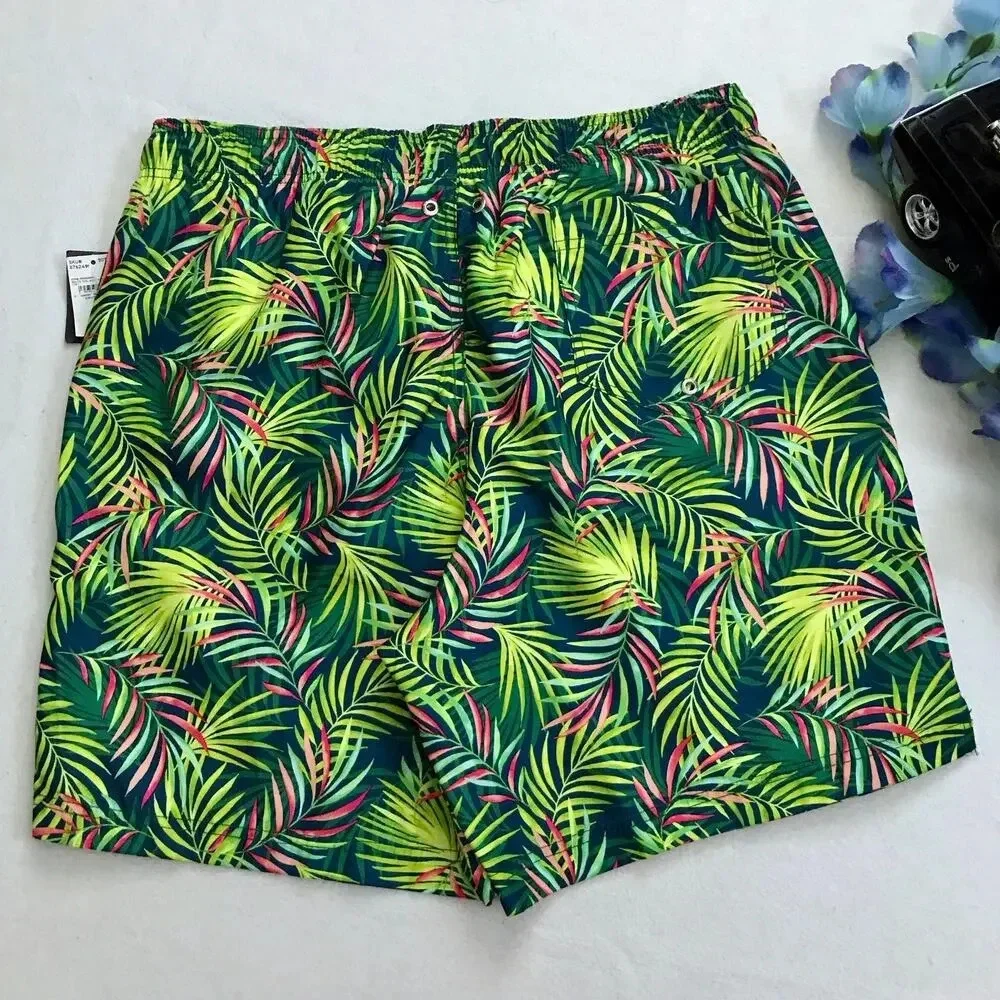 Lands' End NWT Tropical Volley Swim Trunk Men Various